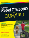Canon EOS Rebel T1i/500D For Dummies (eBook)